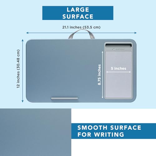 Image of LAPGEAR Home Office Lap Desk - Slate Blue, Fits 15.6 inch Laptops