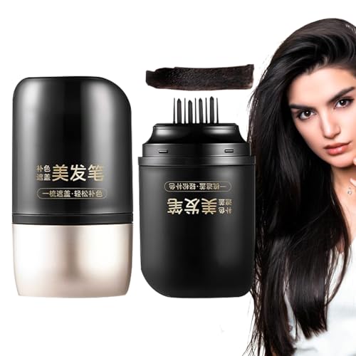 Peine Colorante Para Cabello | Barra Portátil De Cobertura Capilar,Aplicador Temporal Con Cepillo Para Raíces Y Barba En Hombre Y Mujer