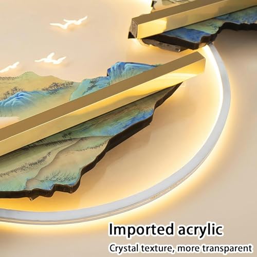 Sublimez un mur vide avec ce décor d'art mural 3D illuminé en pin - 6