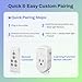 BN-LINK Wireless Remote Control Outlet Electrical Switch for Lights, Fans, Christmas Lights, Small Appliance, 100ft Long Range White (Learning Code, 3Rx-2Tx) 1200W/10A, ETL & FCC Certified