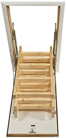 Laddaway EuroFold Escalier en bois escamotable avec trappe isolante Blanc — vue 6