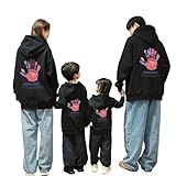 ジュタオピン 親子コーデ 長袖 ペアルック 親子コーデ 男の子 親子 ペアルック パーカー ペアルック パーカー おそろい 子供 お揃い 服 親子おそろい服 冬 お揃い パーカー 冬 親子ペアルック 赤ちゃん ブランド 親子お揃いコーデ 赤ちゃん ベビー親子お揃い服 ルームウエア 親子ペア 男の子 冬 親子のお揃い 家族コーデ ベビー 赤ちゃん mka7435-BK-MA-L