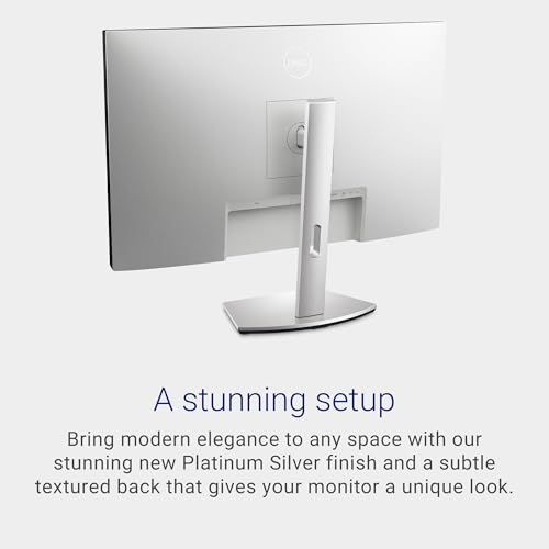 Image of Dell S2722DC Monitor - 27-inch WQHD (2560x1440) 75Hz 4Ms Display, AMD FreeSync, Built in Speaker, USB Type-C Connectivity, Height /Pivot /Swivel /Tilt Adjust - Platinum Silver