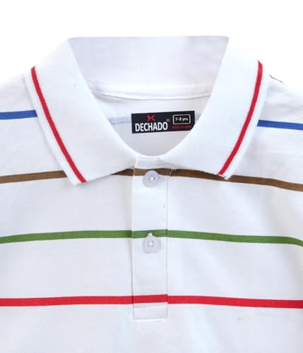 Image of DECHADO Pure Cotton Half Sleeve Polo Neck Regular Fit Boys T-Shirt | Kids T-Shirt | Boys T-Shirt | Tshirts for Kids Boys | Cotton Tshirt