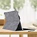 MOSISO Case Compatible with Microsoft 2019 Surface Pro X 13 inch, Ultra Slim PU Leather Portfolio Multi Angle Sleeve Magnetic Protective Tablet Cover with Pencil Holder & Back Pocket, Gray