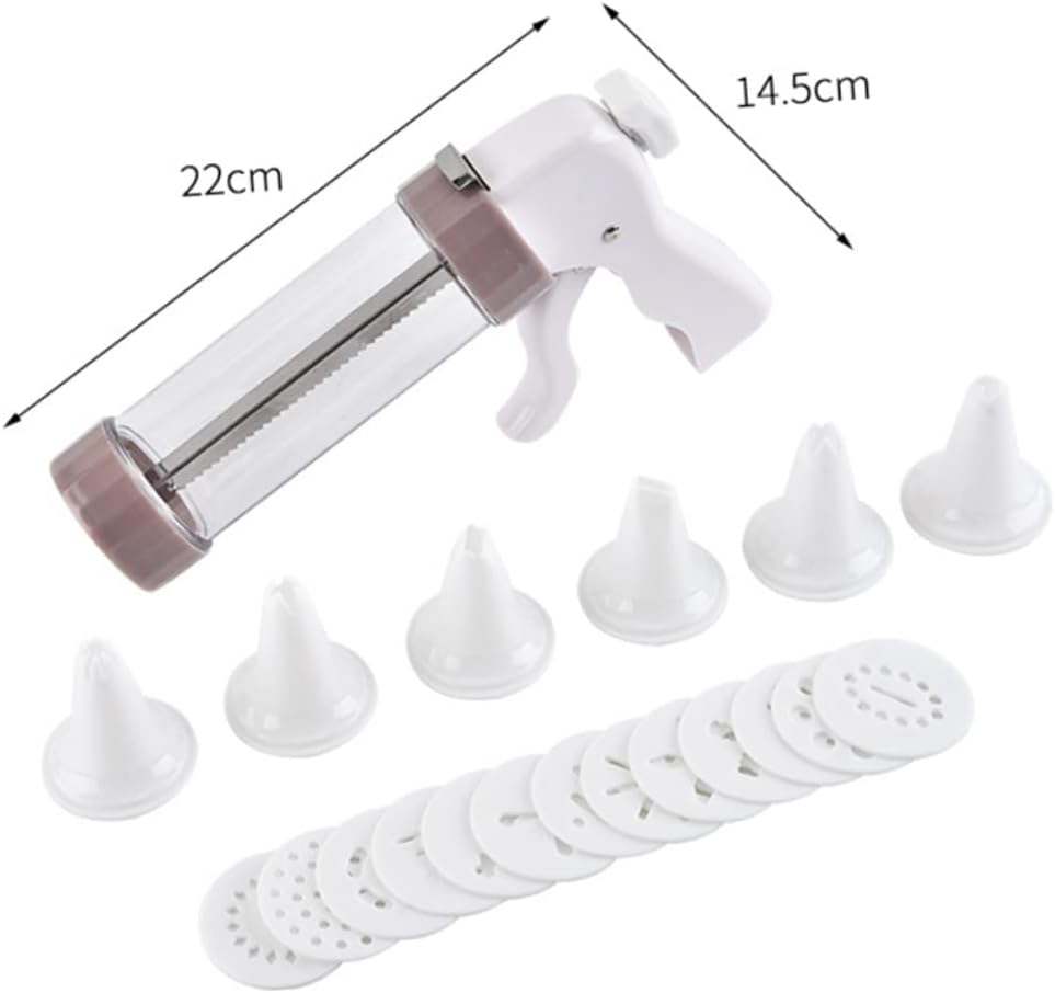 Plastic Biscuit Maker Cake Frosting Tools for Baking Cookie Decorating Dessert Decorator Non-slip Handle Easy to Clean