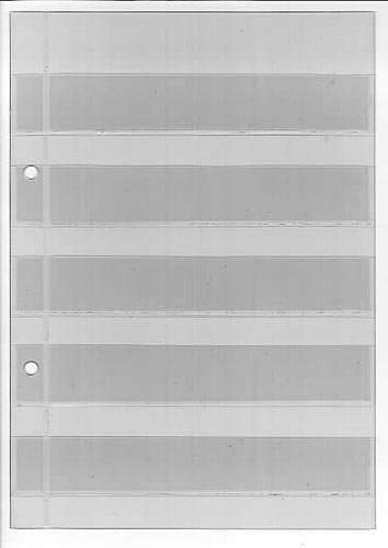 10x KOBRA-Einsteckblatt 5 Streifen Nr. A5 en film transparent protecteur