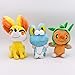 zcm Peluche 3pcs 17-24 Cm Bambola Peluche Peluche Chespin Fennekin Froakie Anime Peluche Bambola Farcita Morbida Regalo di Compleanno