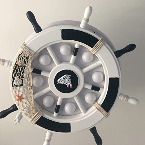 Aeyee Nautical Ceiling Fan with Lights and Remote Control, 42" LED Ceiling Fan, Reversible Fan Chandeliers for Kids' Room Nursery in White - Image 9