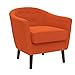 Homelegance Fabric Barrel Chair, Orange