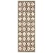 Lahome Zelie Moroccan Treills Runner Rug, 2x6 Beige Washable Rug Runner Carpet Runners for Hallway 6ft Non Skid, Checkered Kitchen Bathroom Non Skid Runners for Bedroom Hallway Entryway