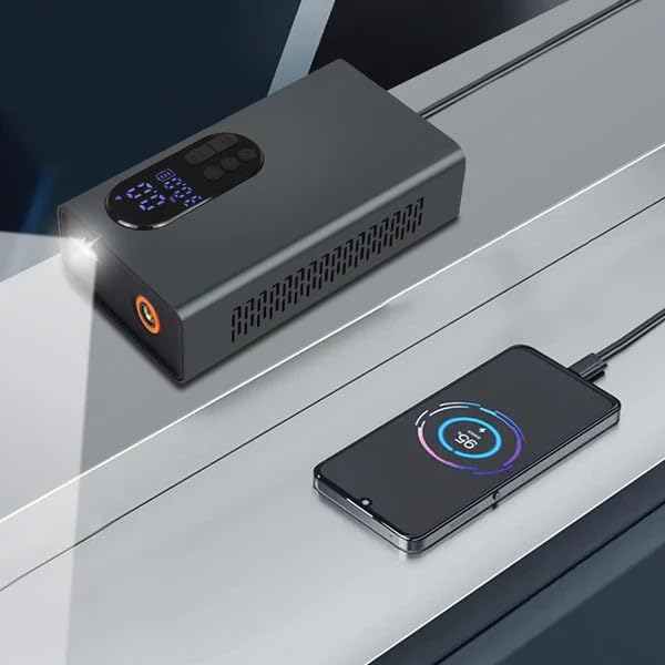 COMPRESSORE D'ARIA PORTATILE DIGITALE POWERBANK