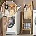 Hoolerry 8 Pcs Christmas Crochet Hanging Dish Towel Holder Kitchen Towels Ring Kitchen Towel Hanger with Hanging Loop Button for House Oven Stove Door, 8 Colors(Assorted Colors)