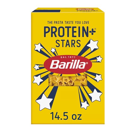 Barilla Protein+ (Plus) Stars Pasta, 14.5 Ounce - plant based - Made from Lentils, Chickpeas & Peas...