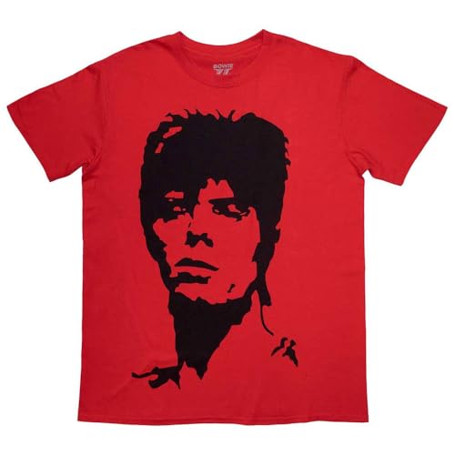 T-shirt David Bowie monochrome taille M anti-déformation pour style rock durable