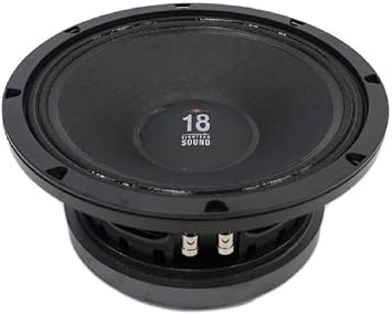Eighteen Sound 18 10MB777-8 10-inch Mid Bass Woofer Midbass Driver 8 Ohms Weather Protected Cone and Plates for Outdoor Usage 75 mm Interleaved Sandwich Voice Coil