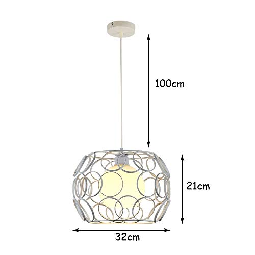 Lustre suspension E27 cage évidée pour illuminer une cuisine sombre avec style - 5