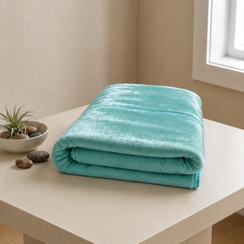 U & U Microfiber Towels for Bath Large Size (400 GSM) | Bath Towel for Men & Women | Ultra Absorbent & Quick-Dry Towels for Bathing | Soft & Lightweight Towel (Sea Green) - 70 x 140 cm