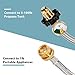 SHINESTAR 15FT Propane Adapter Hose with Gauge for Mr. Heater Buddy Heater, Coleman Camping Stove, and Other Portable Propane Appliances, POL Connection