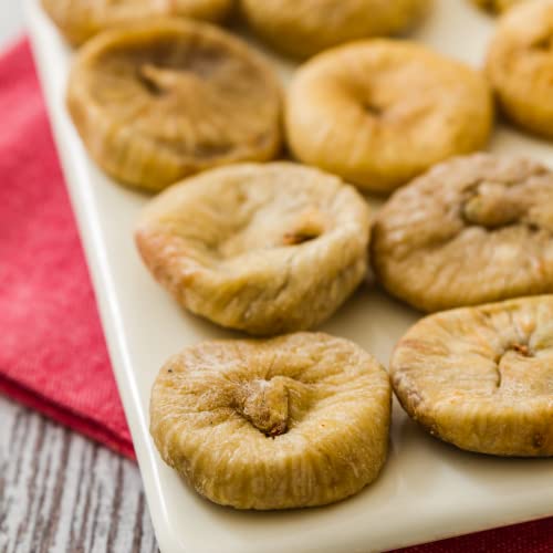 Dried White Turkish Figs By It’s Delish, 2 Lbs Bulk | White Turkish Golden Figs Dried For Gluten-Free Vegan Snacking | No Sugar Added, Kosher Naturally Sweet Figs #TOP2
