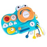 Stroller Steering Wheel Toy, Shopping Cart Steering Wheel, Pretend Driving Role-Play, Learning Turn and Drive, with Velcro Strap, Detachable, Funny Attachement for Stroller, Car and Shopping Carts