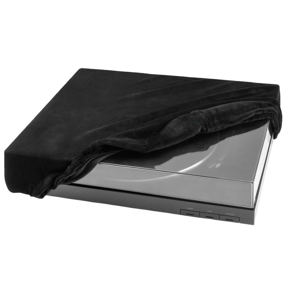 Housse anti-poussière en élasthanne pour platine Sony PS-LX310BT - Noir - Protection contre la poussière - Ajustement parfait - 41 x 32,5 x 10 cm