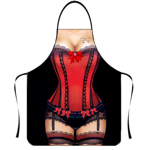 CATOR 1 Pcs Frauen Sexy Kreative Schürze, Küchenschürze, Grillschürze, Schürze als Grill Geschenk für Frauen
