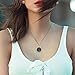 Funny April Fool's Day Round Pendant Necklace for Women Men Chain Fashion Graphic Jewelry with Diamond Golden-style