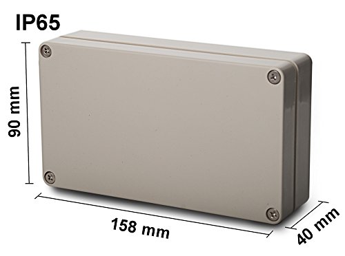 edi-tronic ABS Leergehäuse 158x90x40mm Industriegehäuse IP65 Kunststoff Gehäuse Box Kasten