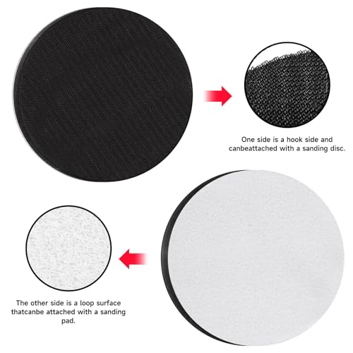 STEBRUAM 2Pcs 150mm Hook and Loop Soft Sponge Cushion Buffer Pad - Image 3