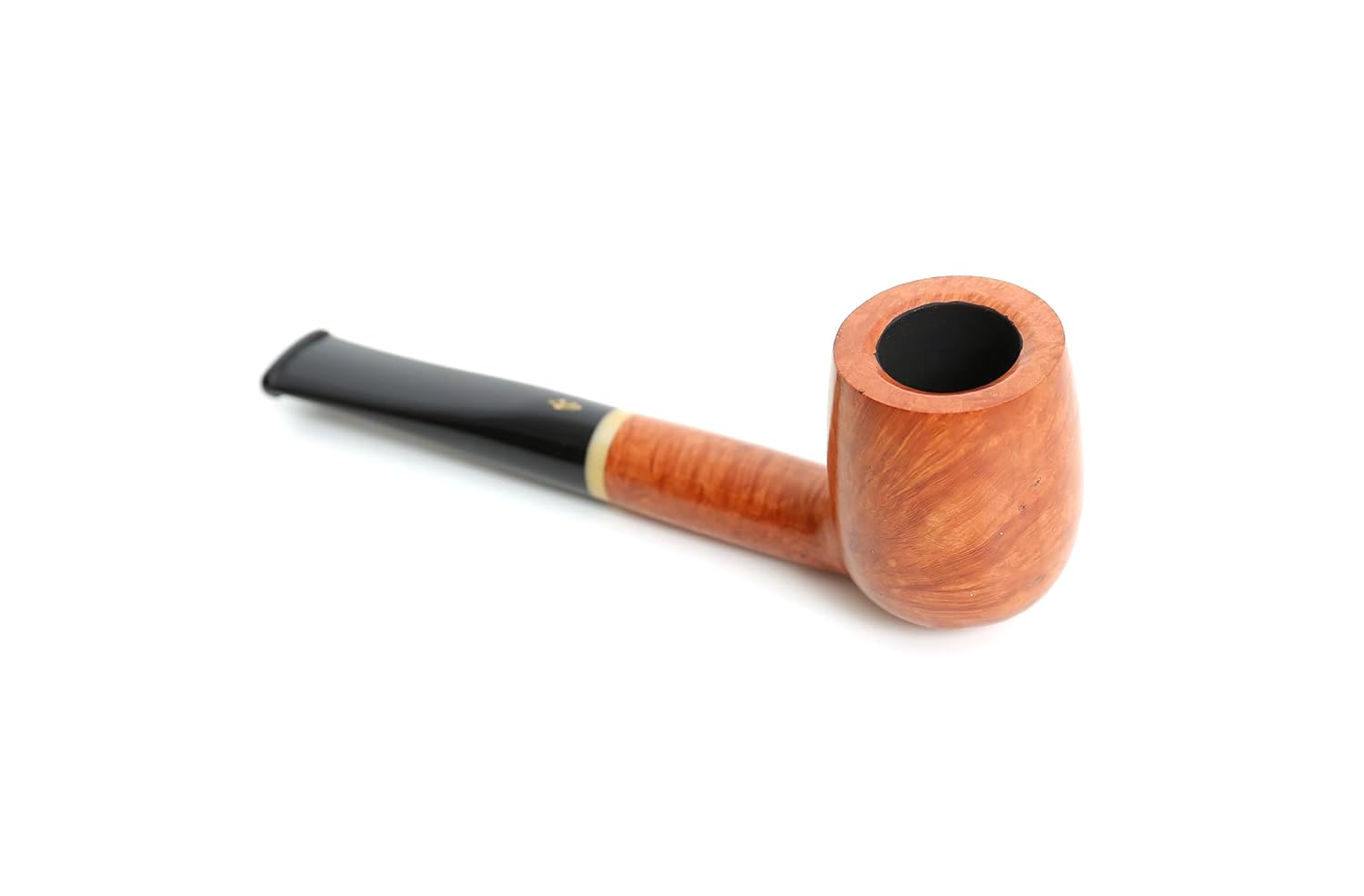 Pfeife Savinelli Primo Smoke (128, 9 mm) – Modell Billiard – Glattes natürliches Wurzelholz
