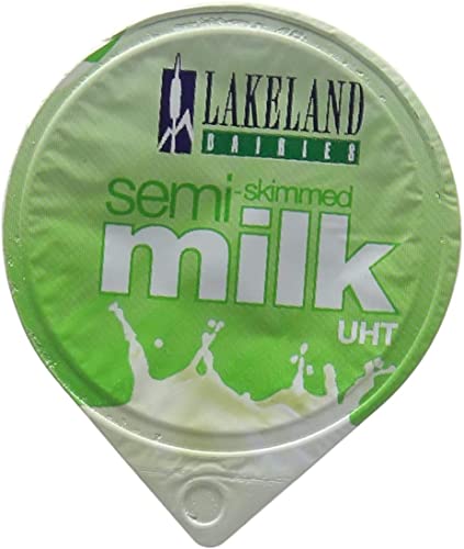 Lakeland Dairies Semi Skimmed Milk Portions, 50x12ml Pots