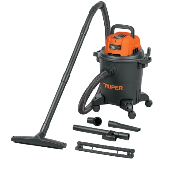 Opiniones de Aspiradora para Agua disponible en línea. 50 TRUPER Aspiradora de sólidos y líquidos, 4 GAL, plástica, Negra