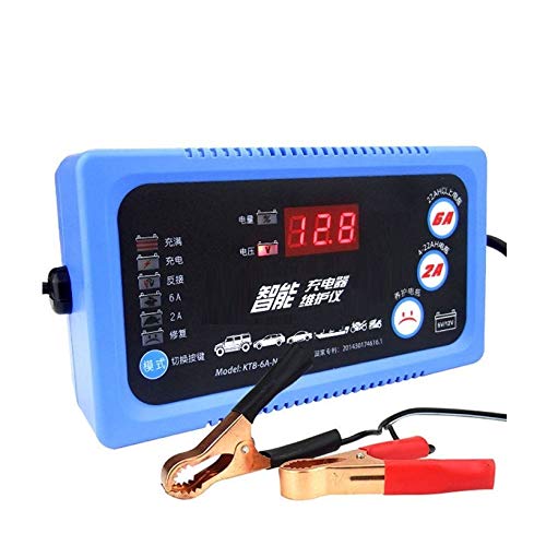 Carica Batteria Per Auto,Caricatore Batteria Auto Caricabatterie for auto moto 6V 12V completamente automatico for batterie 2A 6A Strumento di ricarica for 6 V 12 Volt