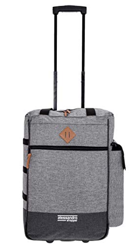 Alessandro Einkaufsroller Shoppingtrolley Shopper Einkaufstrolley (Two Tone Grey) – Bild 7