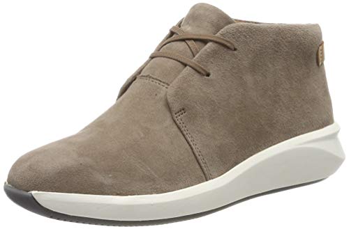 Clarks Un Rio Mid, Zapatillas, Beige (Pebble Suede Pebble Suede), 35.5 EU