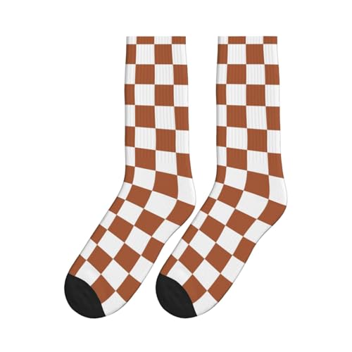 Image of Checkered Socks, Cute Socks for Women for Travel, Running, Daily