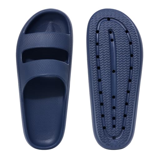 Image of shevalues Orthopedic Slide Sandals for Women with Arch Support Pillow Soft Recovery Slip on Sandals Lightweight Summer Cloud Slippers for Plantar Fasciitis