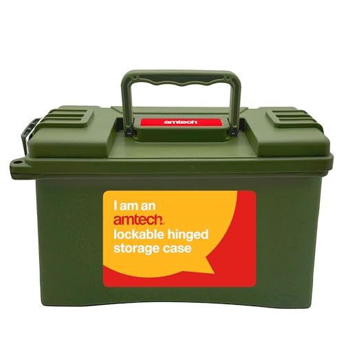 Amtech - Plastic Tool Box, Waterproof Storage Box with Twin Locking Points for Secure Storage, Durable Toolbox for Daily Use, Stackable Space-Saving Design, Maximum Capacity of 4kg/ 4.7L