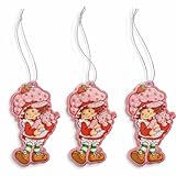 Strawberry Shortcake Air Freshener | Strawberry Scented Air Freshner Car | Strawberrys Shortcake Collectibles Gift | Scented Air Freshener | 3/Set | Officially Licensed