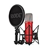 RØDE NT1 Signature Series Microfono a Condensatore a Grande Diaframma con Shock Mount, Filtro Antipop e Cavo XLR per Produzione Musicale, Registrazione Vocale, Streaming e Podcasting (Rosso)