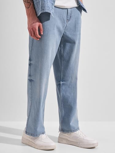 Image of Highlander Men's Straight Relaxed Fit Jeans | Stretchable | Everyday Comfort & Style| Jeans for Man|Premium Cotton Blend