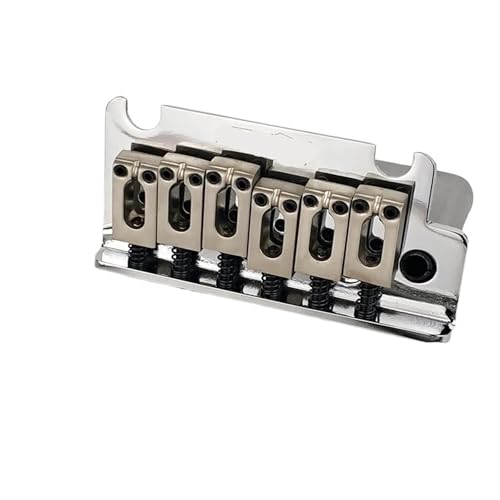 Chevalet trémolo 2 points pour guitare électrique vintage chrome argent