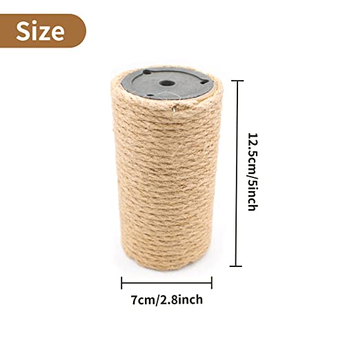4 Piezas Rascador para Gatos Cuerda Natural Sisal 5" miniatura 4