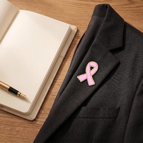 Image of Awareness Enamel Lapel Pin - Nickel and Gold Plated Ribbon Pin - Prevention and Awareness Ribbon - Jewelry Brooch Pin with Secure Clutch Back