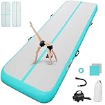 Inflatable Tumbling Gym Mat 10cm high 3 M Inflatable Air Gymnastics Mat Training Mats Gymnastics tumbling mat with Air Pump