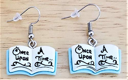 Book Lover Earrings Book Club Writer Gift Librarian Gift Story Once Upon A Time Earrings2
