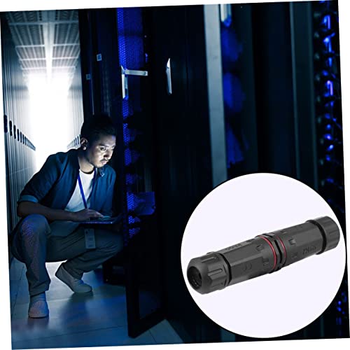 VILLCASE 2 Conectores Plugue Externo Prensa-Cabo Conectores LED Conector Miniatura Ip68 Conector De