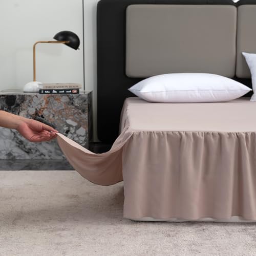Image of Bed Skirt Full Size 18 Inch Drop Ruffled Bed Skirt with Split Corners