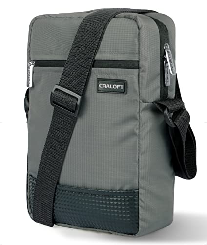 CRALOFT Polyester 11.5 inch Side Bag For Men/Sling Bag/Crossbody Tablet Messenger Bag For Office Business Travel (Extra Spacious)